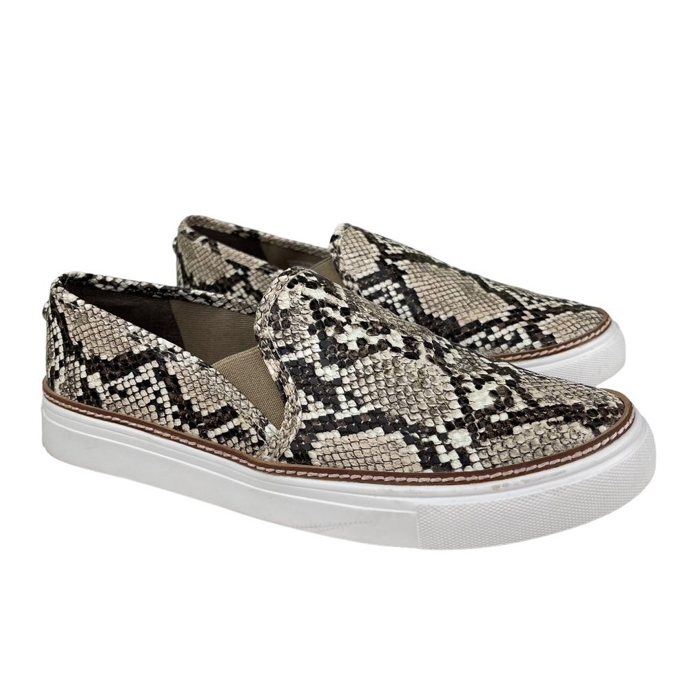 Steve Madden Women’s Jalia Slip-on Snakeskin Print Sneakers